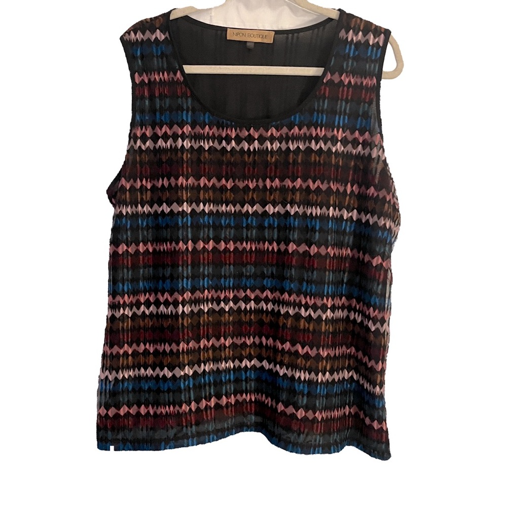 Nipon Boutique 2X Sleeveless Blouse